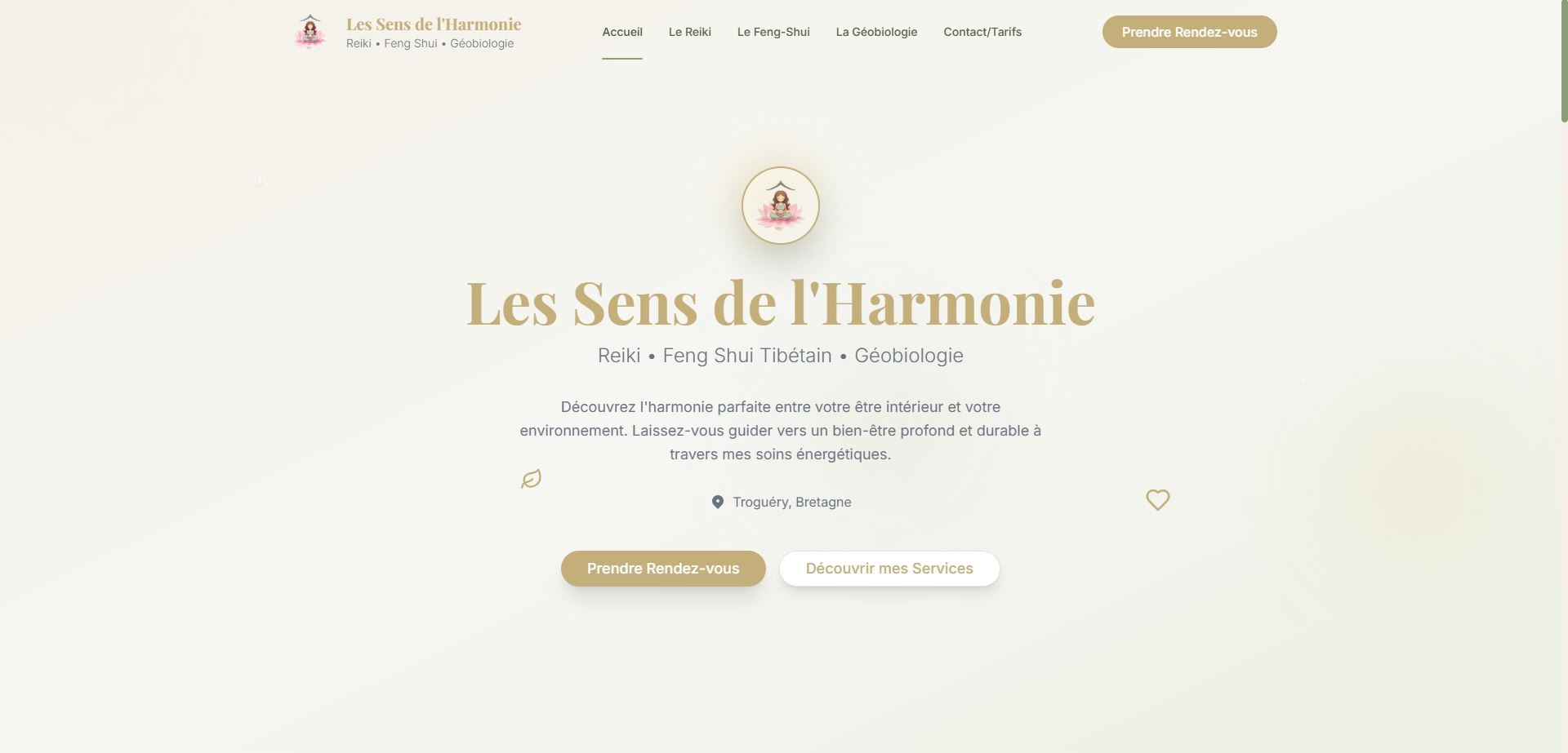 Aperçu du site Les Sens de l’Harmonie